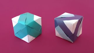 Модульный оригами кубик • Простое оригами из бумаги своими руками • Origami Cube DIY