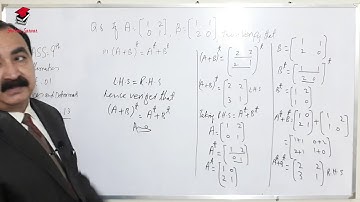 Lecture # 6 || Mathematics - Class 9 || Matrix and Determinants || Exercise 1.3  || Ghulam Sarwar