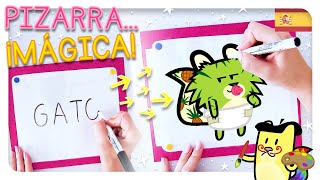 enchufe garrapata Orgulloso Cómo HACER una PIZARRA MÁGICA ✨ PINTA y BORRA 🖍 VUELTA al COLE con Gato  Rainbow & Gata Moon 💕 - YouTube
