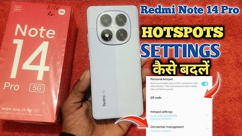 How To Change Hotspot password in Redmi Note 14 Pro | Redmi Note 14 Pro Hotspot Data