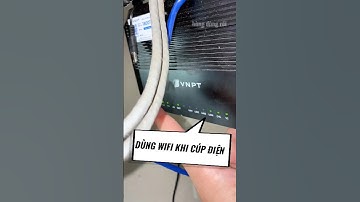 dùng cáp cấp nguồn wifi cắm vào cục wifi thì cúp điện vẫn có wifi để dùng #capcapnguonwifi
