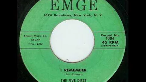 The Five Discs I Remember 1958 Emge 1004