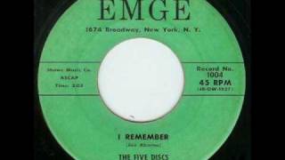 The Five Discs I Remember 1958 Emge 1004 chords