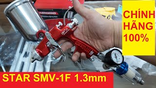 Review chi tiết Súng phun sơn Star SMV-1F  132G chuyên phun sơn ô tô xe máy | Lọc nước | chỉnh áp