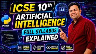 ICSE 10th Artificial Intelligence Full syllabus explained by YP Computer classes