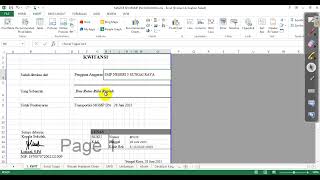 Tutorial Membuat SPJ perjalanan dinas biasa dalam satu format excel (Khususnya untuk MGMP)