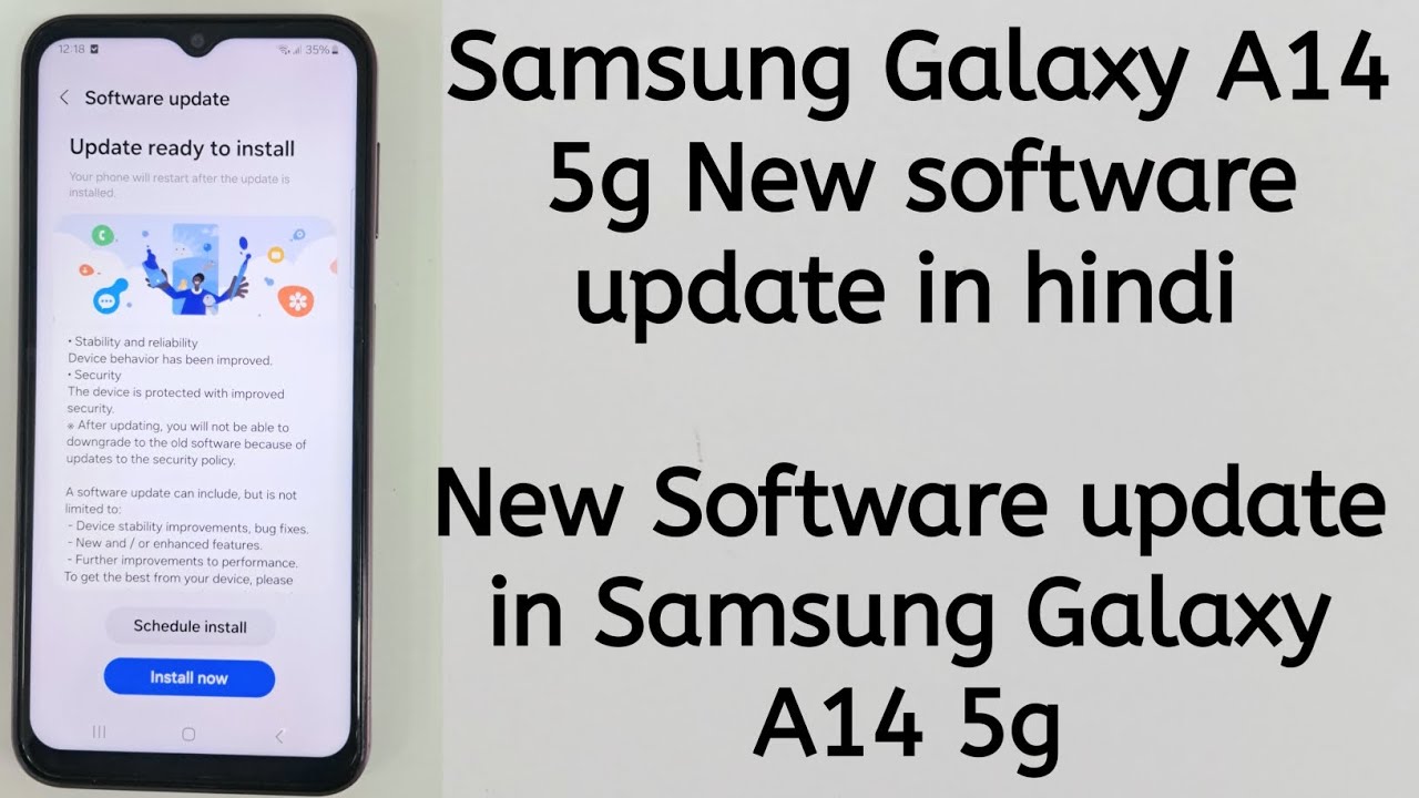 Samsung: Galaxy A14 5G: Samsung rolls out first software update for the Galaxy  A14 5G in India
