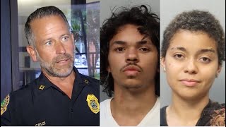 Jovenes arrestados por agredir a oficiales de la policía de la ciudad de Miami