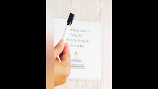 Montessori Math Printable #diy #puzzle #toys