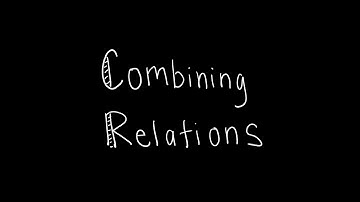 Discrete Math 9.1.3 Combining Relations