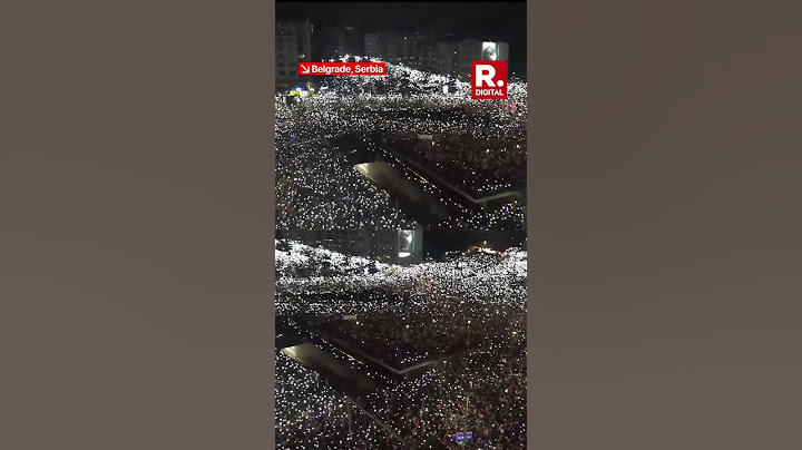 Over 100,000 People Join Protest Rally Against Serbia's President Aleksandar Vucic & Government