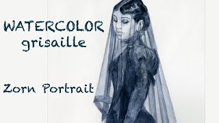 Anders Zorn Watercolor Grisaille Demo!