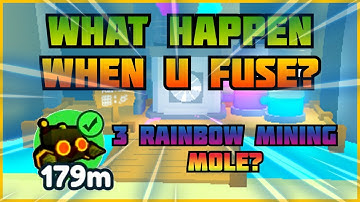 What Happen When you Fuse 3 Rainbow Mining mole? In Pet Simulator X (ROBLOX)