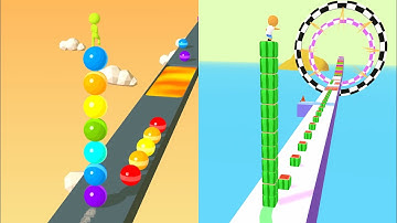 Stack Rider Vs Cube Surfer 🥰🟡🟢 All Levels Gameplay Walkthrough Android, iOS NEW UPDATE!!!