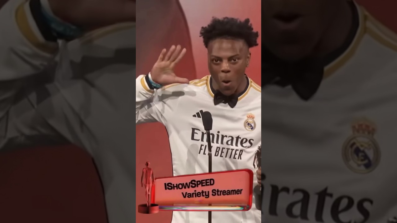 IShowSpeed's shoutout to Cristiano Ronaldo goes viral after r bags  Variety Streamer of the Year award, fans say 'great speech