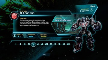Transformers Fall of Cybertron (PC) Chapter 5: Cut and Run