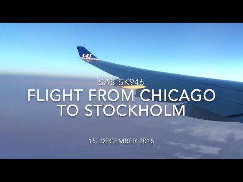 Scandinavian Airlines SAS Airbus A330-300 - Flying from Chicago ORD to Stockholm ARN