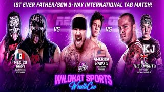 3 Way Father & Son Tag Team Match: Hawx Aerie vs Damion & Bestia 666 vs Roy & Ricky Knight Jr