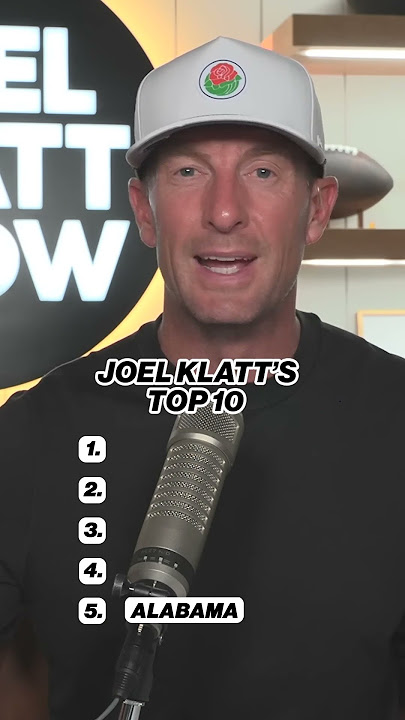 Joel Klatt's new top 10 🚨