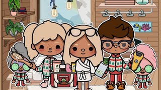 Aesthetic WINTER Family Night Routine ❄  | *with voice*  | Toca Boca Life World Roleplay