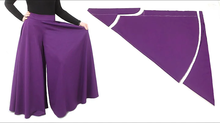 Very Easy Long Circular Palazzo Pant Cutting and S...