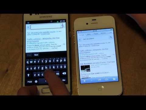 Samsung Galaxy S2 vs. Apple iPhone 4S Browser Speed Test! (HD)