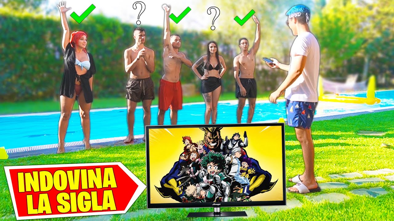 INDOVINA LA SIGLA  in PISCINA con HIMORTA e gli ONES (DIFFICOLTA' ESTREMA)