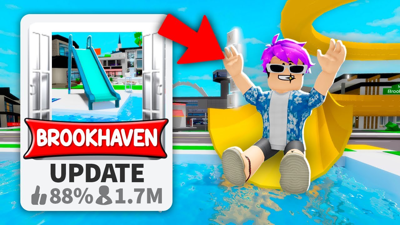 NEW UPDATE of the WATER PARK in BROOKHAVEN RP!