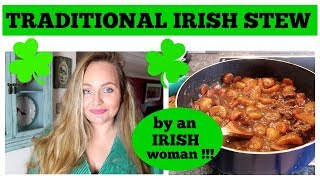 IRISH STEW RECIPE \/ HOW TO MAKE TRADITIONAL IRISH BEEF STEW \/EASY IRISH FOOD , RECIPE , CUISINE