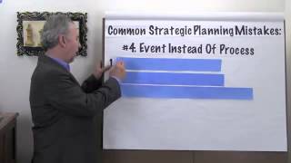 Strategic Planning Mistakes:  #4 - Event Not a Process - Project Management Video