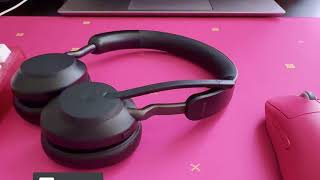 Jabra Evolve2 65 lightweight headset unboxing and review