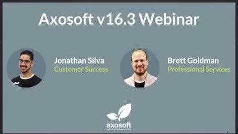 Axosoft v16.3 Webinar