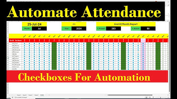 Create an Automatic Attendance Sheet with Checkboxes in Excel: Easy Tutorial