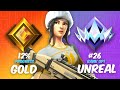 I Tried Hitting UNREAL From Gold In RANKED Fortnite