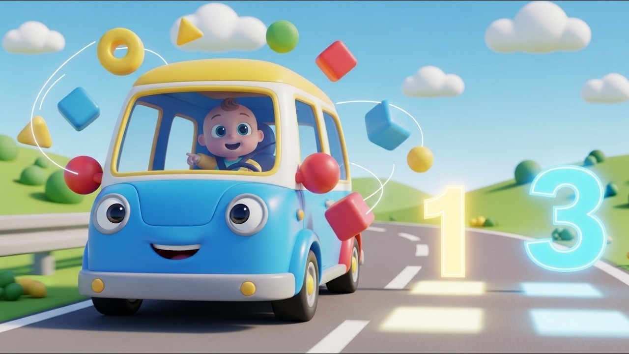 Van Ride Learning Fun 🚐🎒 | Educational Van Adventure for Kids | Learn ...