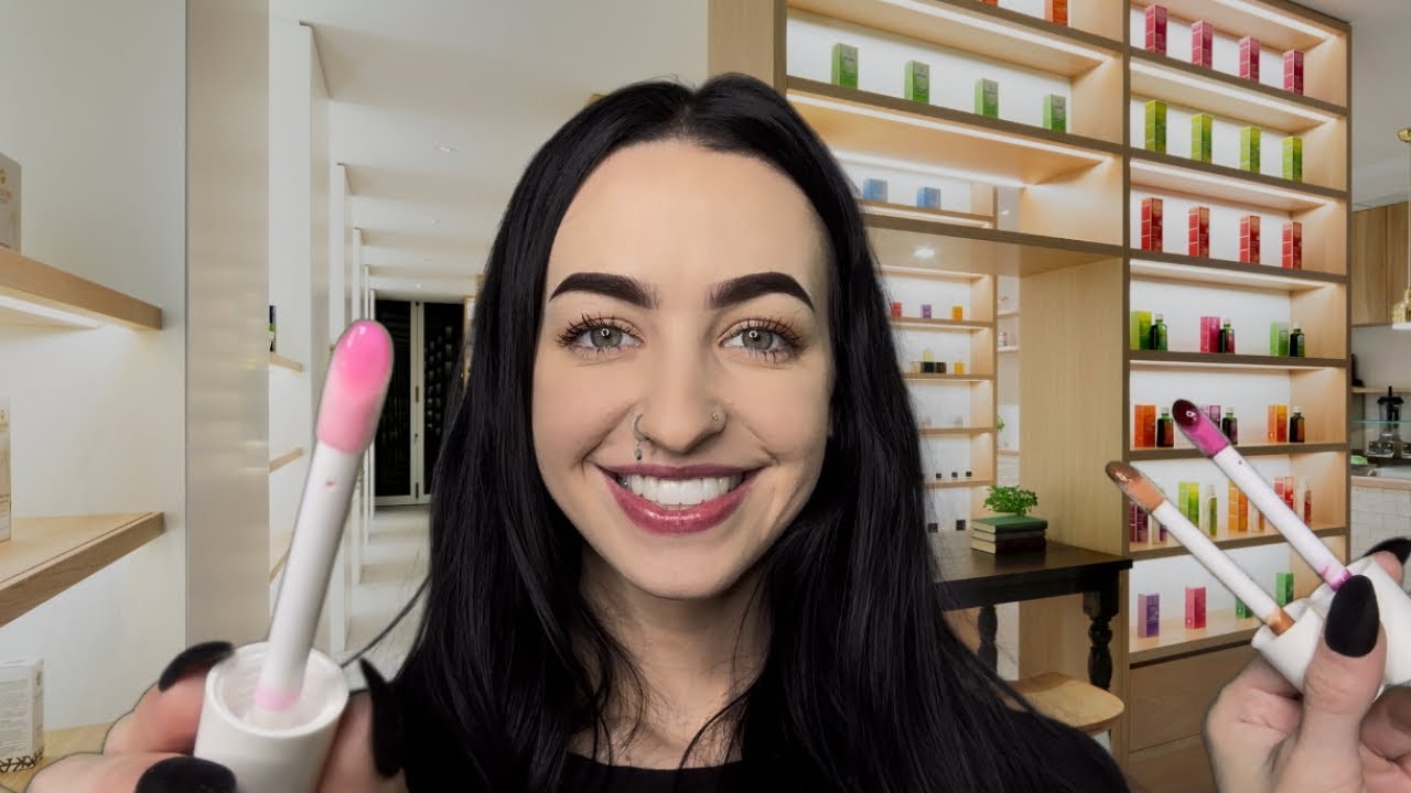 [ASMR] Lip Gloss Color Analysis + Try On RP YouTube