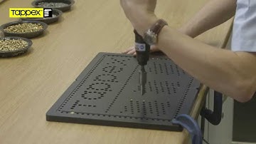 Installing Brass Threaded Inserts Into Nylon Using The Tappex Automatic Screwdriver & Flexiarm