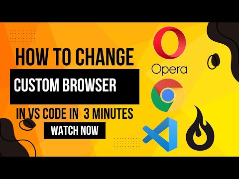 How To Change Custom Browser In Vs Code🤨 - YouTube