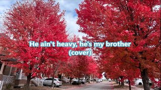 He ain't heavy, he's my brother (cover) Video Making Recording & Mixing Practice