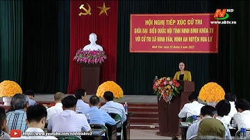 Đoàn đại biểu Quốc hội tỉnh tiếp xúc cử tri huyện Hoa Lư