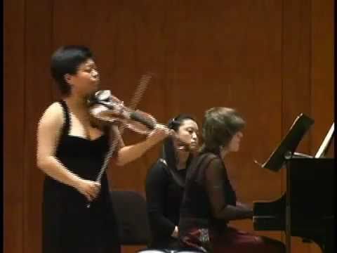 Yura Lee, violin - Schubert Duo Sonata (1 of 4)