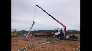 Watch this three sided farm shed being built!