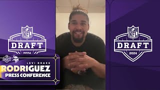 Levi Drake Rodriguez on Excitement to Be Drafted, Unique Path To NFL & Joining the Vikings