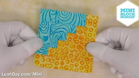 Make a Mini Log Cabin Quilt Block! Mini Block Monday #16