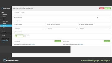 embedsignage.com Tutorial: How to add a device to a channel