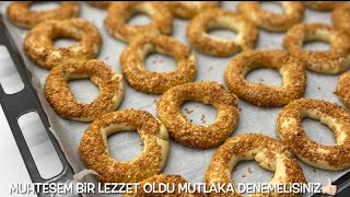 1 AY BAYATLAMIYOR , KIYIR KIYIR SUSAMLI SİMİT TARİFİ #asmr #viralvideos #keşfet #kurabiye