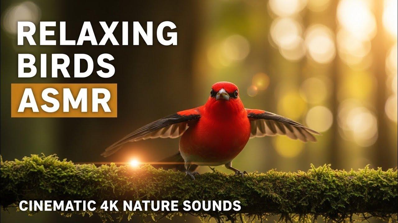 Relaxing Bird Sounds in Nature 🌿 4K Cinematic Birds & Forest Ambience ...