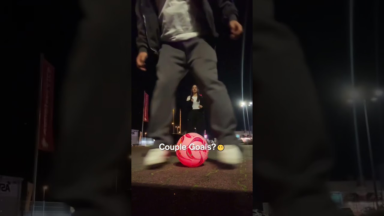 Couple goals turning the night into our playground, with an LED football lighting up every move!