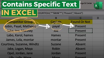 How to Check Cells Contains Specific Text In Excel | Excel Tips