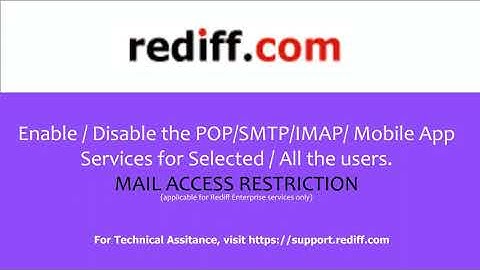 Turn POP, IMAP, Webmail, Mobile app access  on or off for users